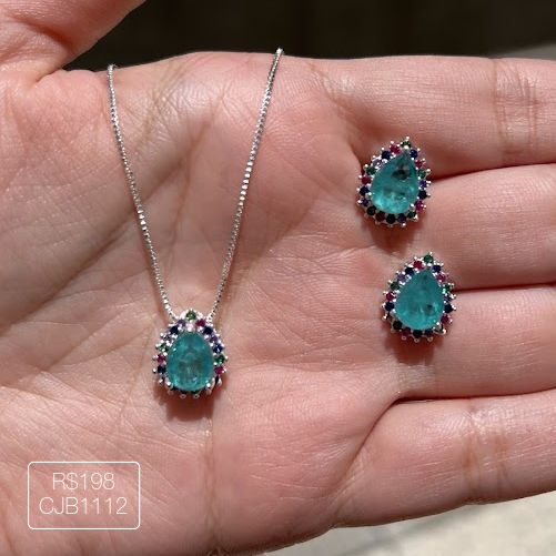 Conjunto De Coração Rainbow